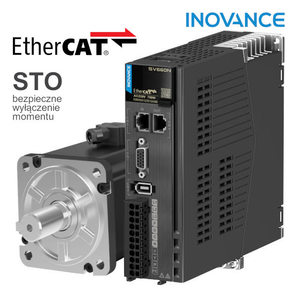 Serwonapęd 750W sterowanie EtherCAT INOVANCE – serwomotor + serwowzmacniacz – zestaw
