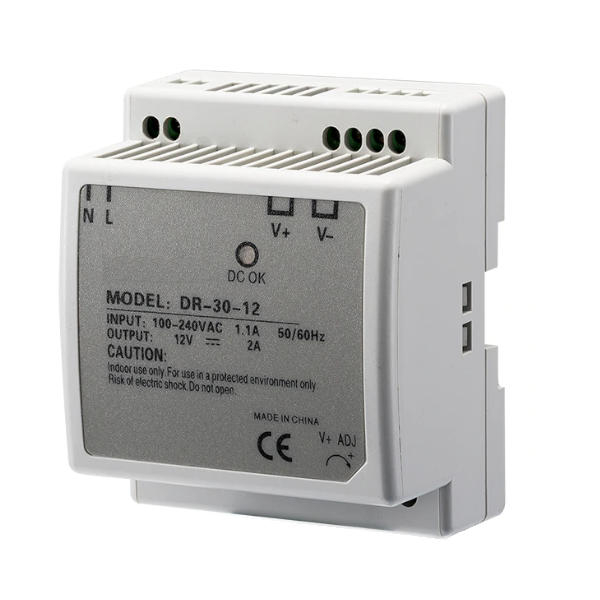 Zasilacz impulsowy na szynę DIN, 24V DC DR-30-24