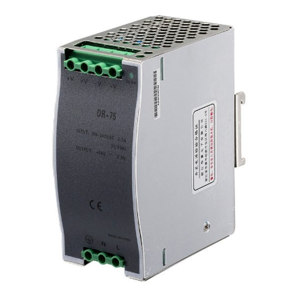 Zasilacz impulsowy na szynę DIN, 24V DC DR-75-24