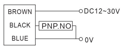 Czujnik indukcyjny RiKO JN02-P - schemat podłączenia