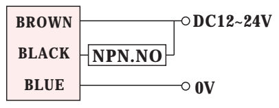 Czujnik indukcyjny RiKO JN04-N - schemat podłączenia