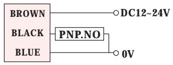 Czujnik indukcyjny RiKO PSD0801-P - schemat podłączenia