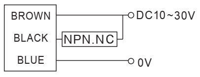 Czujnik indukcyjny RiKO RN04-N2 - schemat podłączenia