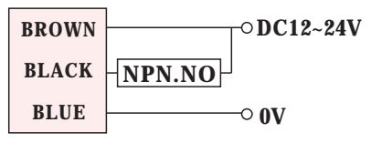 Czujnik indukcyjny RiKO SCS0802-N - schemat podłączenia