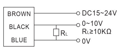 Czujnik indukcyjny RiKO PSC1808-LV03 - schemat podłączenia