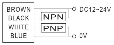 Czujnik optyczny, odbiciowy R3JK-PR2KP2 - schemat podłączenia