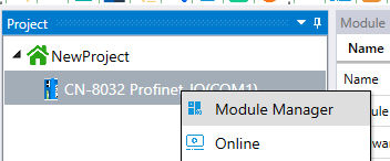 ODOT CT-7221 IO Config - dodanie modułów