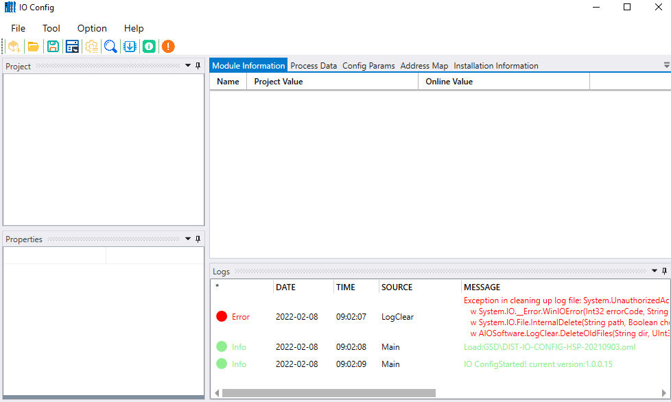 ODOT CT-7221 IO Config