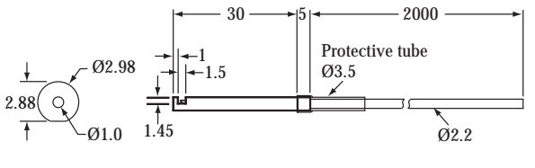 Czujnik światłowodowy, bariera FT-320-D-T14L wymiary