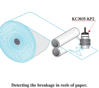 detekcja rozerwania papieru rozwijanego z roli