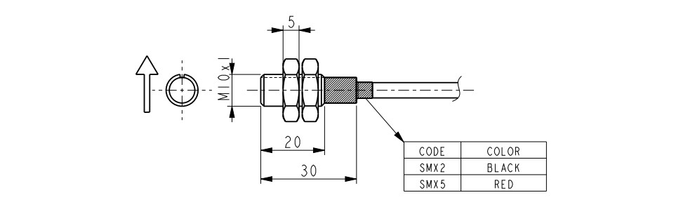 Wymiary - enkoder liniowy LIKA SMX2 • SMX5