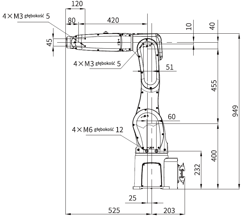 Wymiary IR-R11-90S-INT