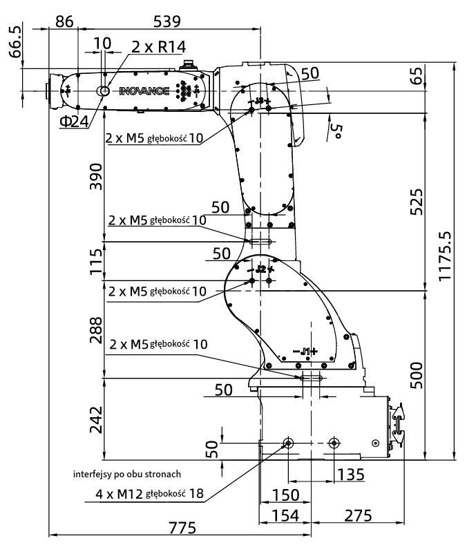 Wymiary wymiary_IR-R20H-120S-INT