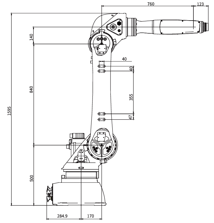 Wymiary IR-R16-210S-INT