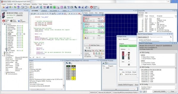 Środowisko programistyczne Motion Perfect v4. 